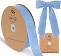Light Blue Velvet Ribbon 1.5'' 25 Yards by SIMISIRIBBON