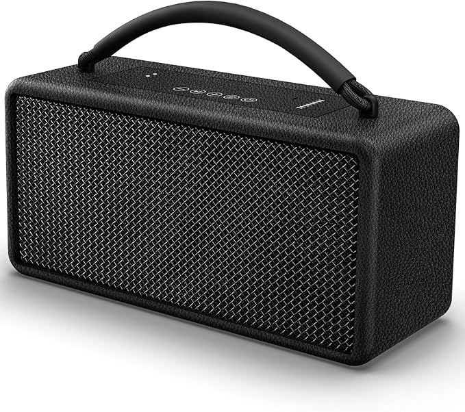 DINDIN Portable Bluetooth Speaker: 80W, 20H Playtime, Loud Wireless Wood by DINDIN