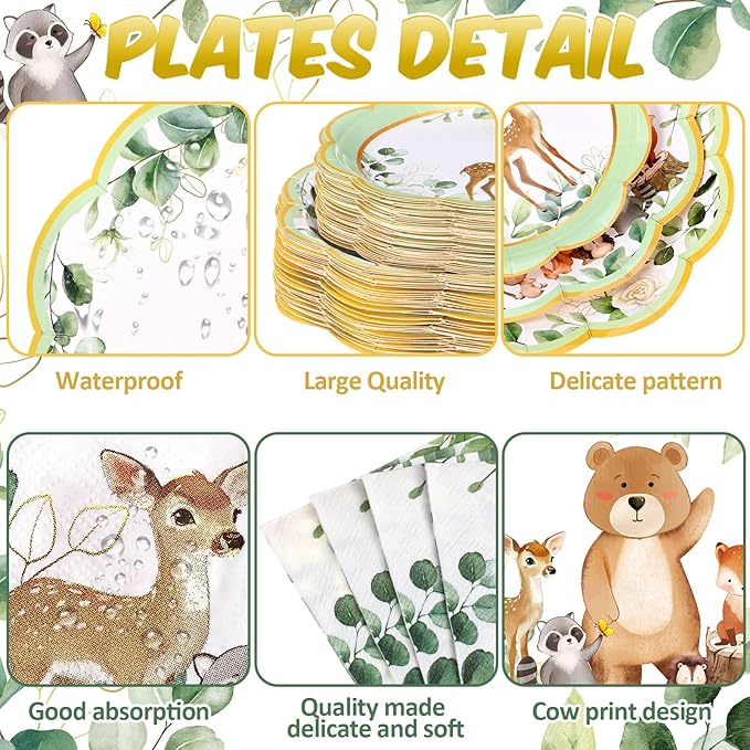 452 Pcs Woodland Party Decoration - Image 3