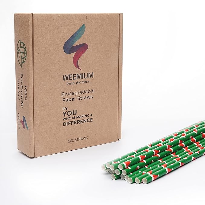 Weemium Christmas Paper Straws - Image 5