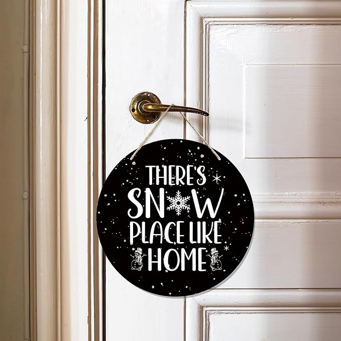 CGBHW Winter Wooden Sign, Snowy Holiday Hanging Sign Wall Decor - Image 2