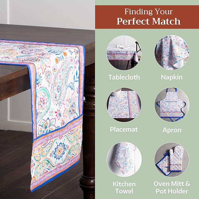Maison d' Hermine Table Runner 100% Cotton Double Layer Table Runners 108 - Image 5