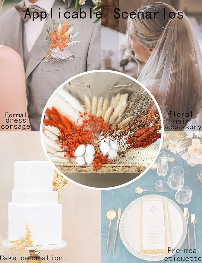 xin's convey DIY Autumn Natural Dried Flower Kit, Mini Stemming Bouquets - Image 4