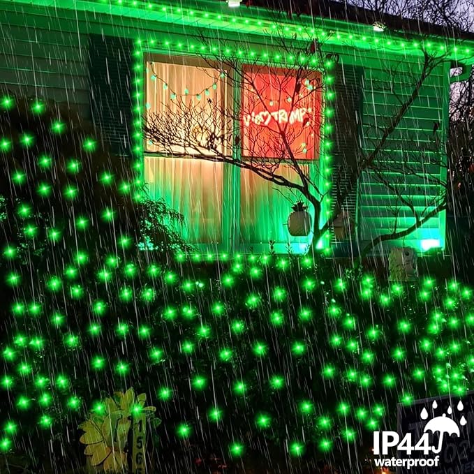 YEGUO 66ft 200 LED Green Halloween Lights Outdoor Waterproof, 8 Modes Twinkle - Image 6