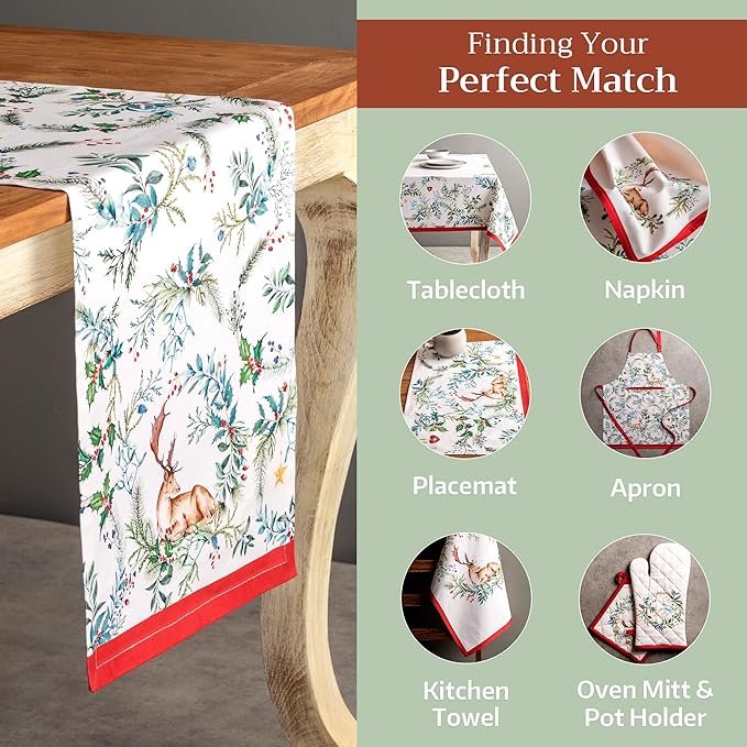 Maison d' Hermine Table Runner 100% Cotton Single Layer Table Runners 72 inches - Image 5