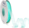 Ribbli Aqua Blue Organza Ribbon, 1/2 Inches x Continuous 50 Yard, Aqua Blue by Ribbli