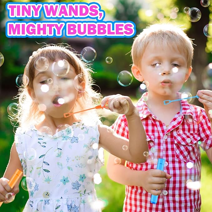 Bulk Toys for Kids Prizes 200 Pack, Mini Bubble Wands Party Favors for Toddlers - Image 3
