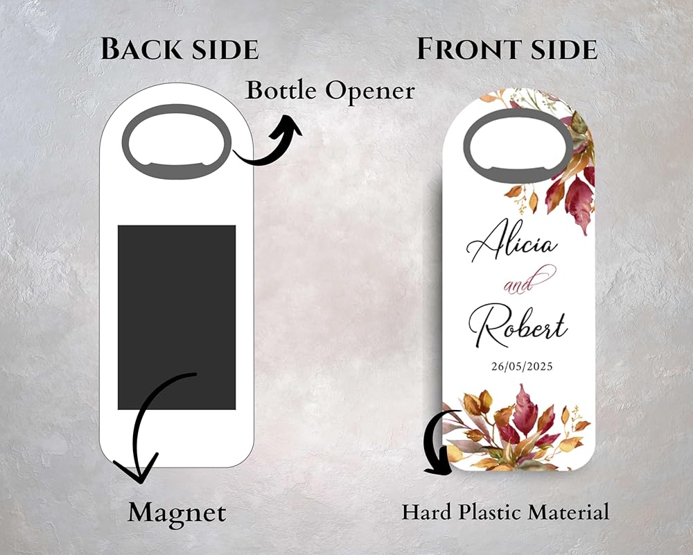 Wedding Bottle Opener Favors for Guests in Bulk, Hearts Shape Bottle Opener - Image 6