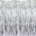 GOER 6.4 ft x 8.2 ft Metallic Tinsel Foil Fringe Curtains, Graduation by GOER