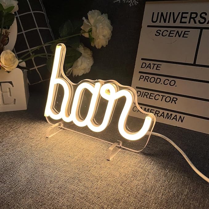 Bar Table Number Neon Sign Desk Lamp Night Light Wedding Letter LED Neon Sign - Image 4