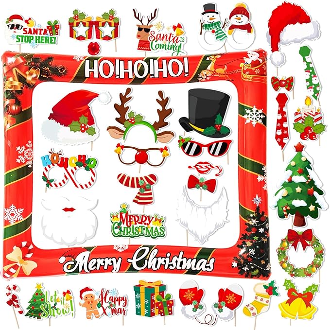 32 PCS Christmas Photo Props by Unknown