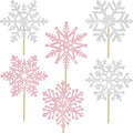 Snowflake Centerpiece Sticks Winter Frozen Theme Party Decorations 12PCS by umoni