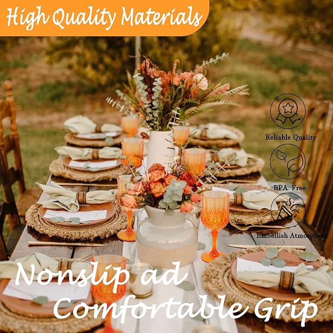 Plastic Wine Glasses，Plastic Goblets Vintage Style Cordial Drinking Glasses - Image 5