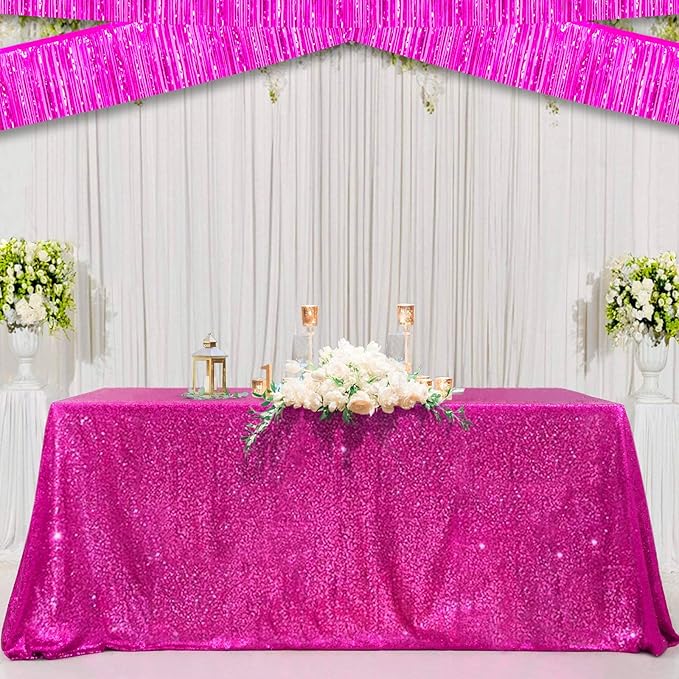 10 Pack 10 Feet Foil Fringe Garland Metallic Tinsel Streamers Banner Wall - Image 3