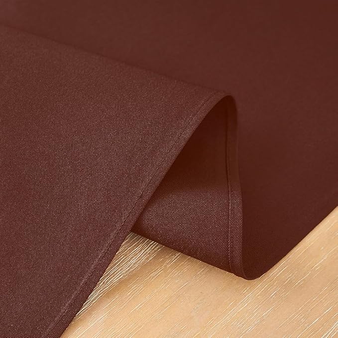 2 Pack Chocolate Small Short Table Runner 12 x 24 Inch Solid Color Runners - Image 5