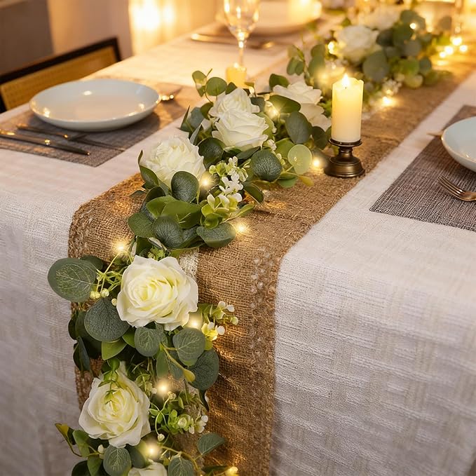 2 Pack 5.9 FT Artificial Flower Garland by Unknown