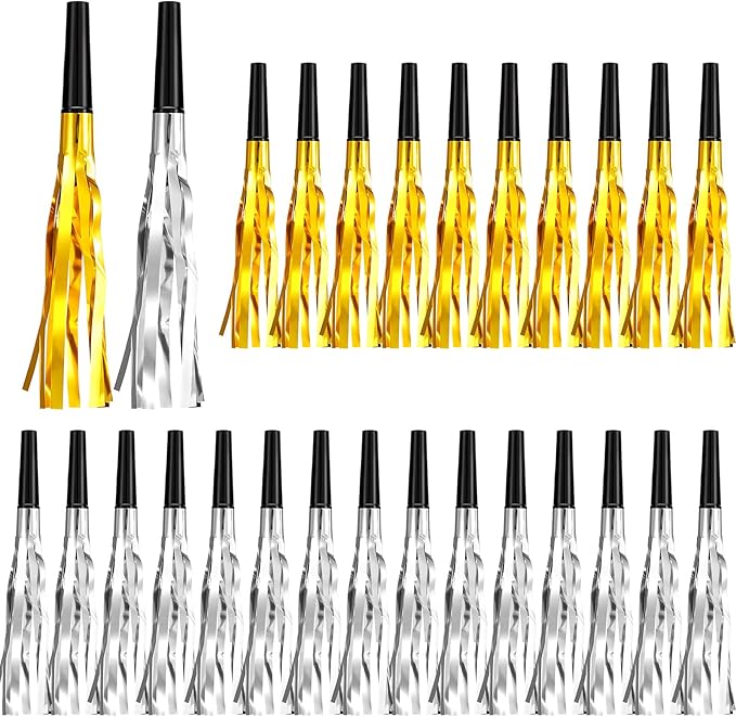 200 Pcs Party Blowers Noise Makers Party Horns Blowout Clappers Noisemakers by DEEKIN