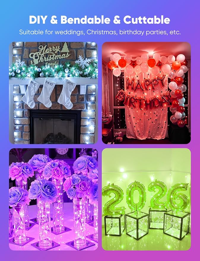 Minetom 20 Pack Fairy Lights Battery Operated String Lights, 8 Modes & Timer - Image 8