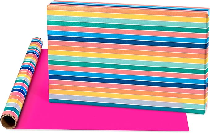American Greetings 160 sq. ft. Reversible Wrapping Paper Set - Image 3