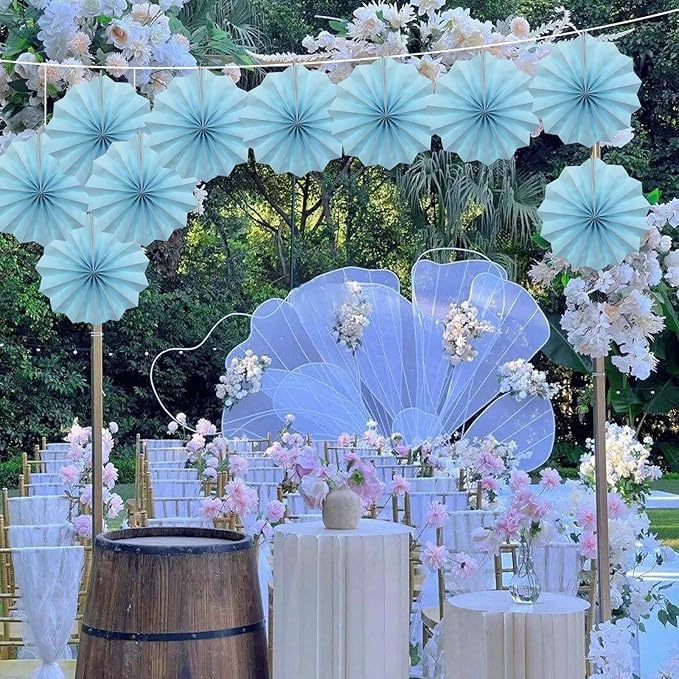 Blue Graduation Party Decor, Baby Blue Party Decorations, Christmas Baby Shower - Image 4