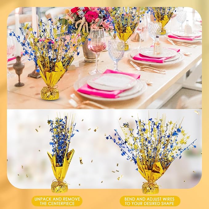 6 Pack Star Table Centerpieces for Party, Birthday Table Decorations for Kids - Image 2