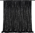 Black Sequin Backdrop Curtain 7ft x 7ft Glitter Photo Booth Backdrop by QueenDream