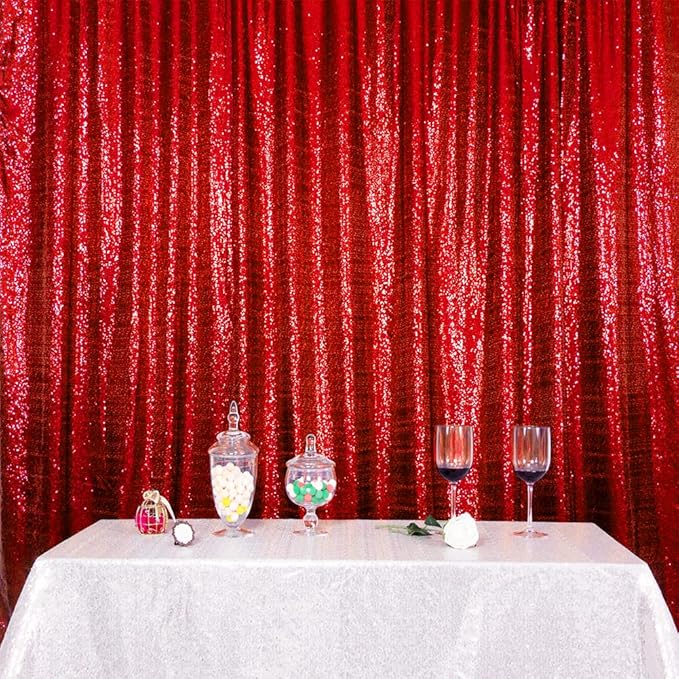 SquarePie Sequin Backdrop Curtain Not See Through Thick Glitter Background - Image 8