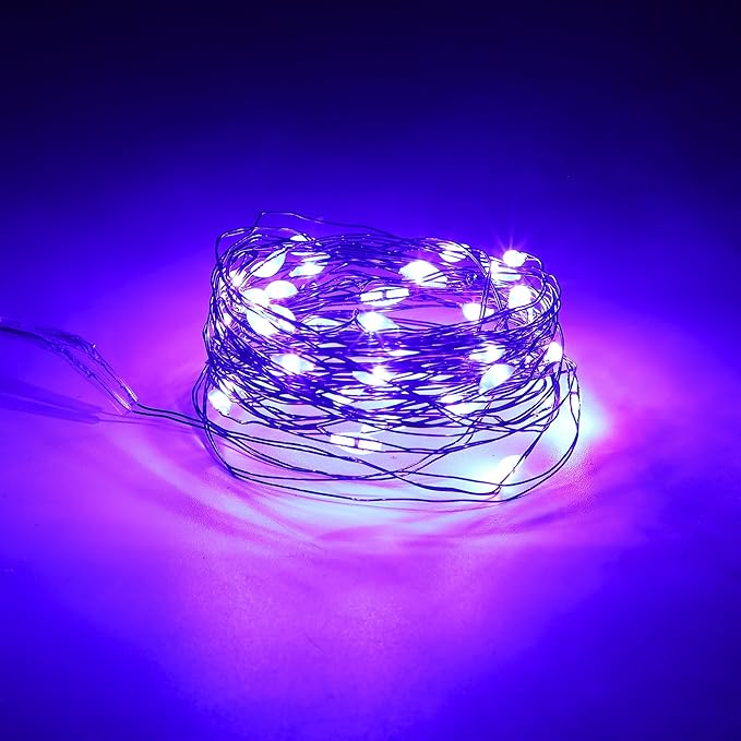 WATERGLIDE 12 Pack Halloween Fairy Lights Battery Operated, 7 ft 20 LED Mini - Image 8