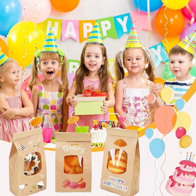 Moretoes 100pcs Medium Bakery Cookie Bags - Image 7