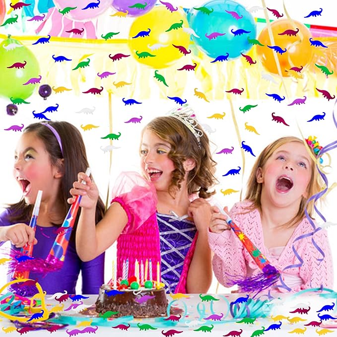 Confetti Dinosaur Confetti Table Metallic Foil Scatter Dino Baby Shower - Image 6