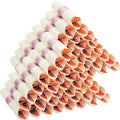 100 Pack Pre Rolled Rose Gold Plastic Silverware Set by ISFANGCO