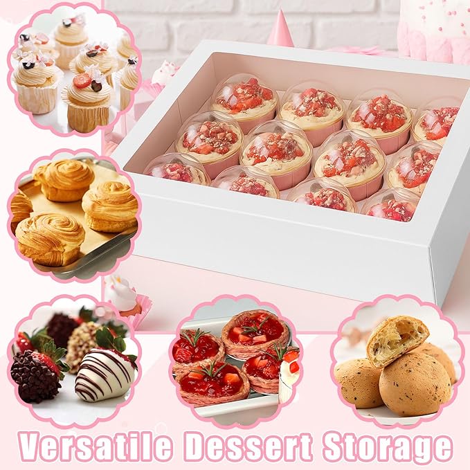 VGOODALL 12 Count Cupcake Boxes - Image 4