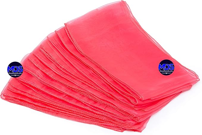 MDS Pack of 25 PCS Organza Chair Sashes Wider Dining Chair Bows Ribbon Tie Back - Image 5