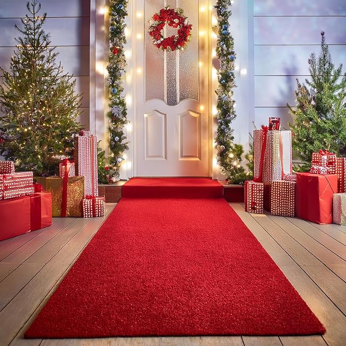 BannerBuzz Hollywood Red Carpet Aisle Non Slip Runner Runway Floor Rug - Image 2