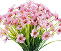 12 Bundles Artificial Flowers Outdoor UV Resistant Fake Flowers No Fade Faux by JEMONG