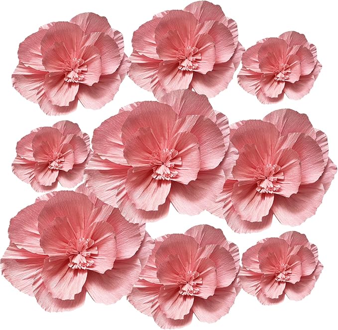 BRT Bearingshui Crepe Paper Flowers Decoration by BRT+Bearingshui