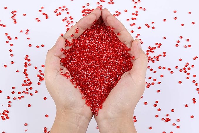 10000 pcs/Pack Wedding Table Scatter Confetti Crystals Acrylic Diamonds Vase - Image 3