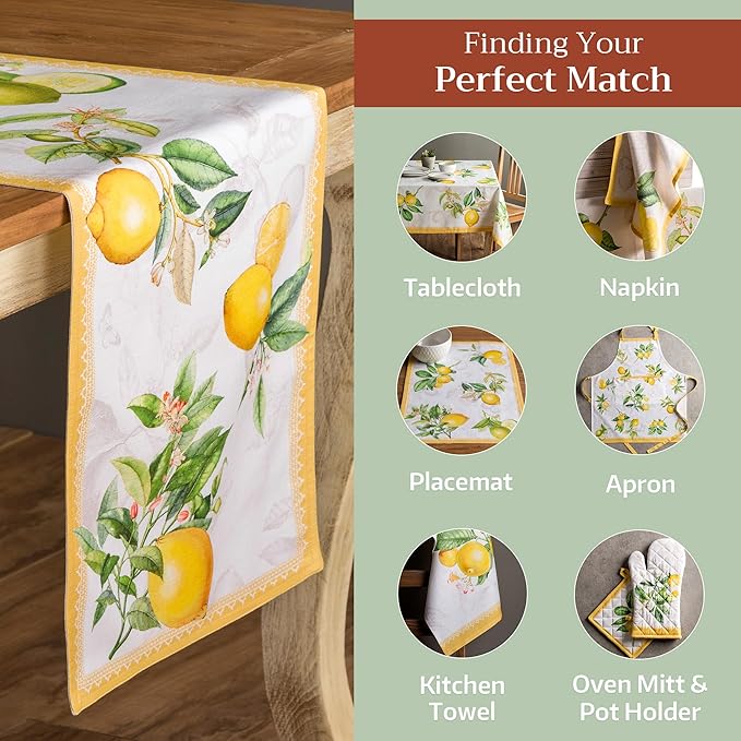Maison d' Hermine Table Runner 100% Cotton Double Layer Table Runners 108 - Image 5