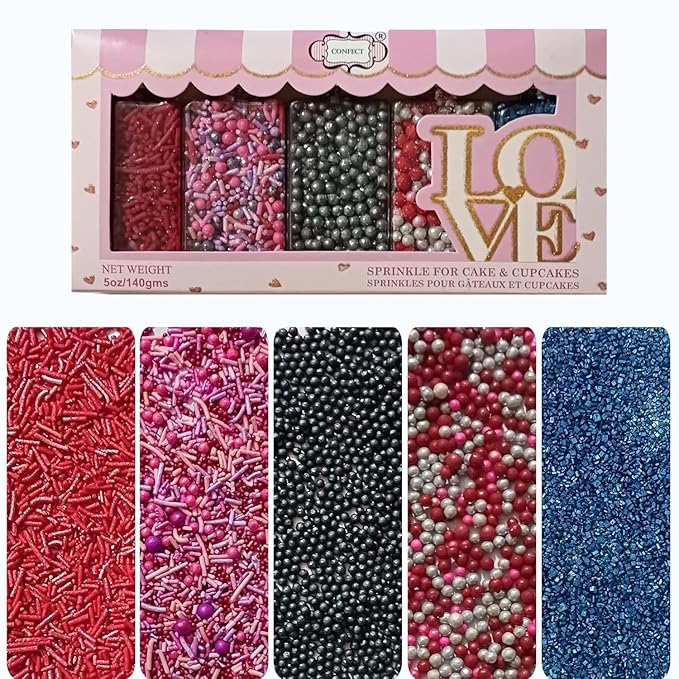 Confect Edible Sprinkles for Cake Decorating by CONFECTTHECAKEDECORATINGCO