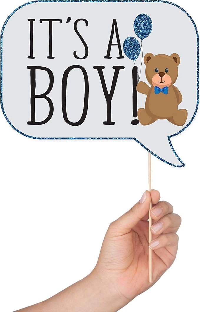 Boy Baby Shower Photo Booth Props - Image 3