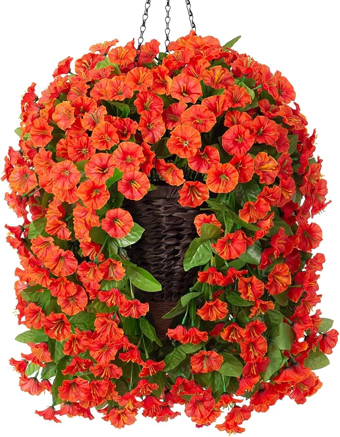 Artificial Fake Hanging Flowers Plants Baskets by HyeFloraartificialflowers