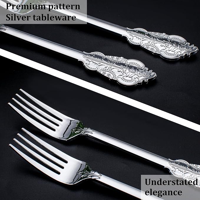 WDF 100 Piece Silver Forks Disposable - Image 4