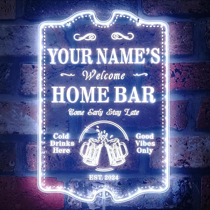 ADVPRO Personalized Your Name Home Bar RGB Dynamic Glam LED Sign by ADVPRO
