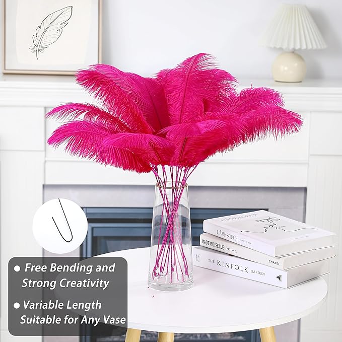 Holmgren Hot Pink Ostrich Feathers - Image 5