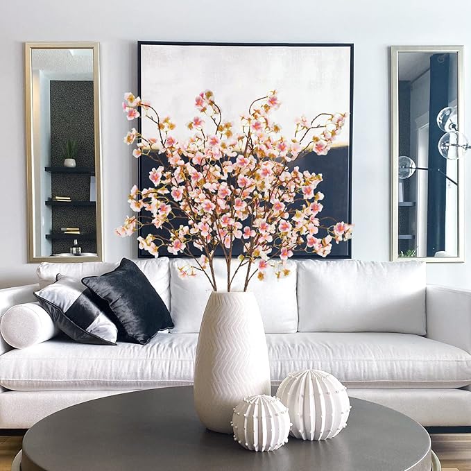 Uieke Silk Cherry Blossom Branches, 40.5in Artificial Cherry Blossom Flowers - Image 2