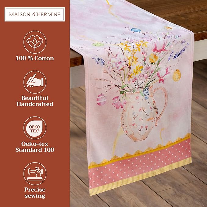 Maison d' Hermine Table Runner 100% Cotton Double Layer Table Runners 108 - Image 2