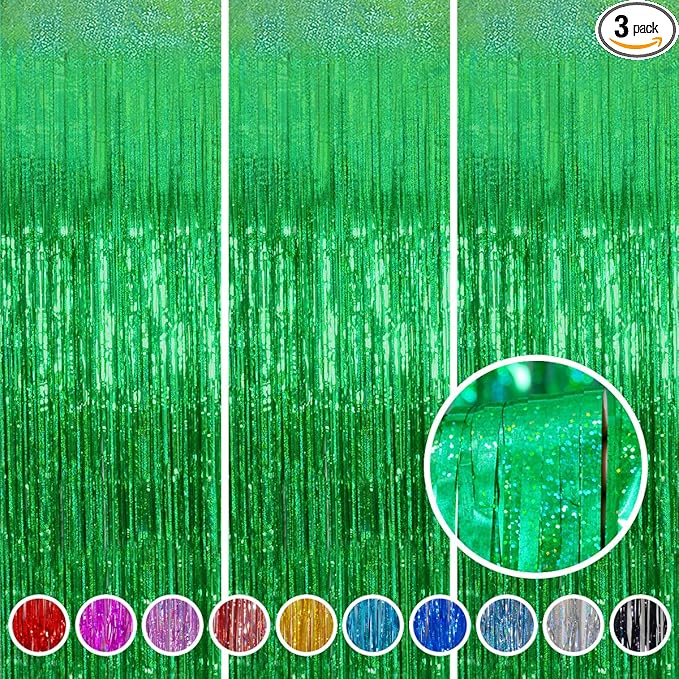Foil Fringe Curtains April fool's Day Decorations by Melsan