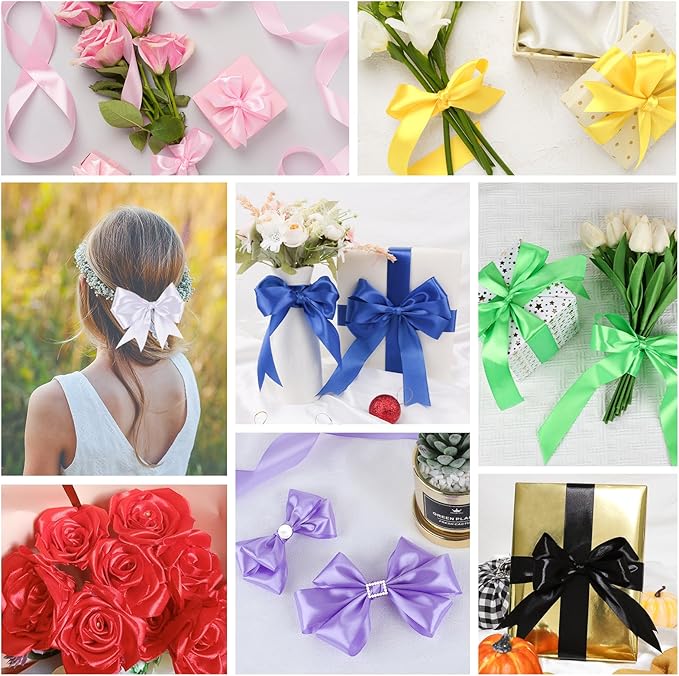 NESCCI 16 Colors 400 Yards Ribbon, 1-1/2 Inch Satin Ribbon, Single Face Satin - Image 5
