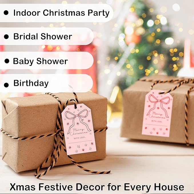 50 Pcs Christmas Gift Tags, 2.1"×3.5" Merry Christmas Tags - Image 6