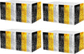 4 Pack 29x108 Inch Metallic Foil Fringe Tinsel Table Skirts by Clayghsen